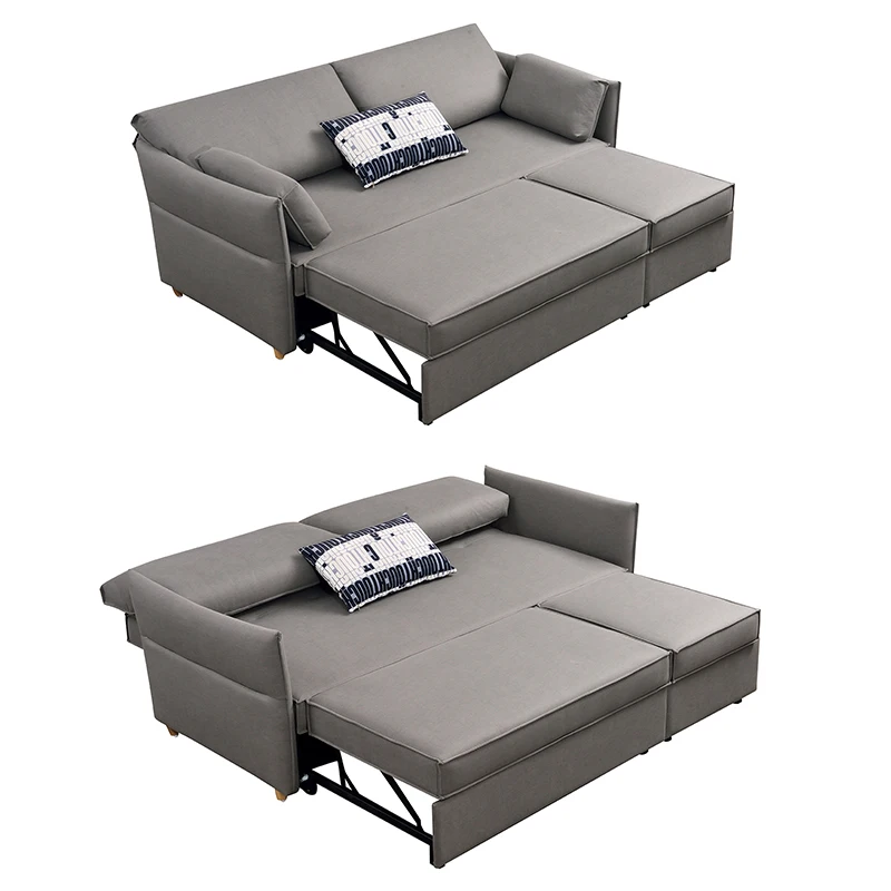 Modern Pull Out Sofa Beds Living Room Furniture L Shape 2 Seater Sofa Cum Bed