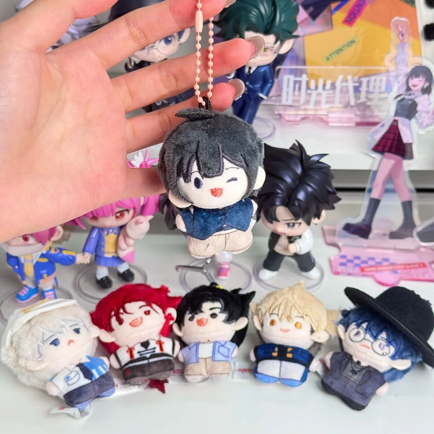

In Stock Blind Box Link Click Series Yingdu Chapter Pendents Keychain Toys Bag Soft Pendant Anime Figure Collection Model Gifts