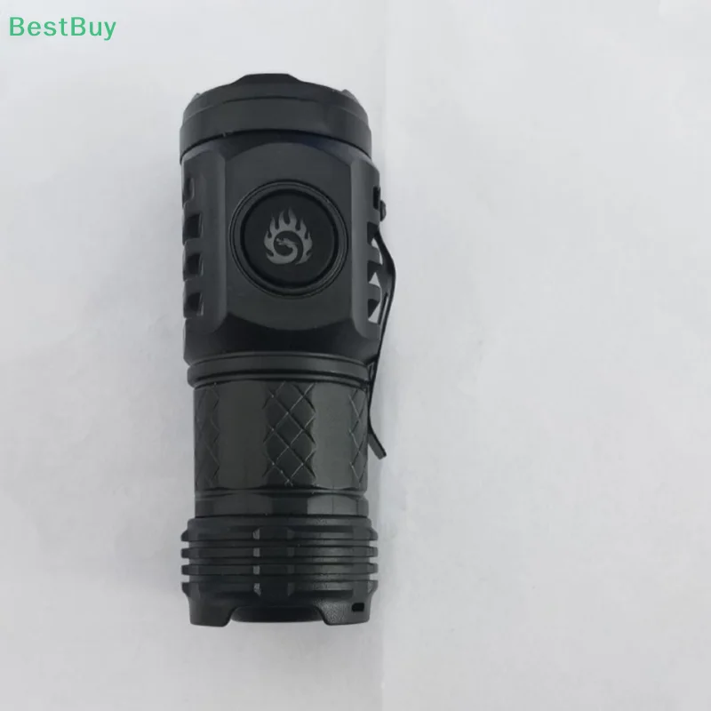 Mini Plastic LED Flashlight Universal Convenient Small Multi-functional Charging Pen Clip Three Eyes Bright Flashlight