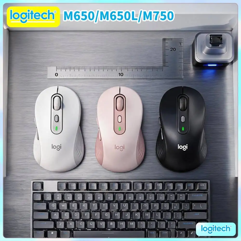 Logitech M750 Ergonomic Mouse Quiet Comfort Click Three Device Fast Sync Twenty Month Battery Daily Home Office Tool