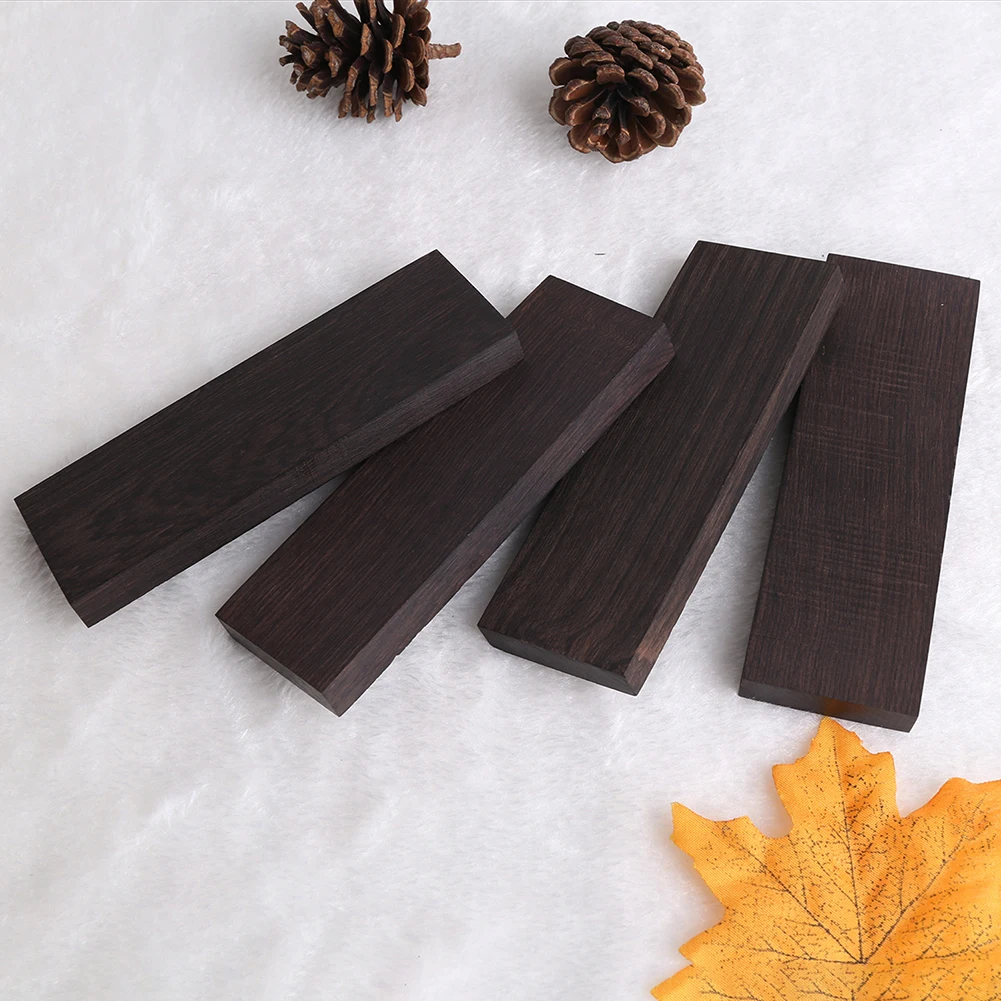 

2/4pcs Ebony Blackwood Wood Blank Raw Material for DIY Handmade Knife Handles