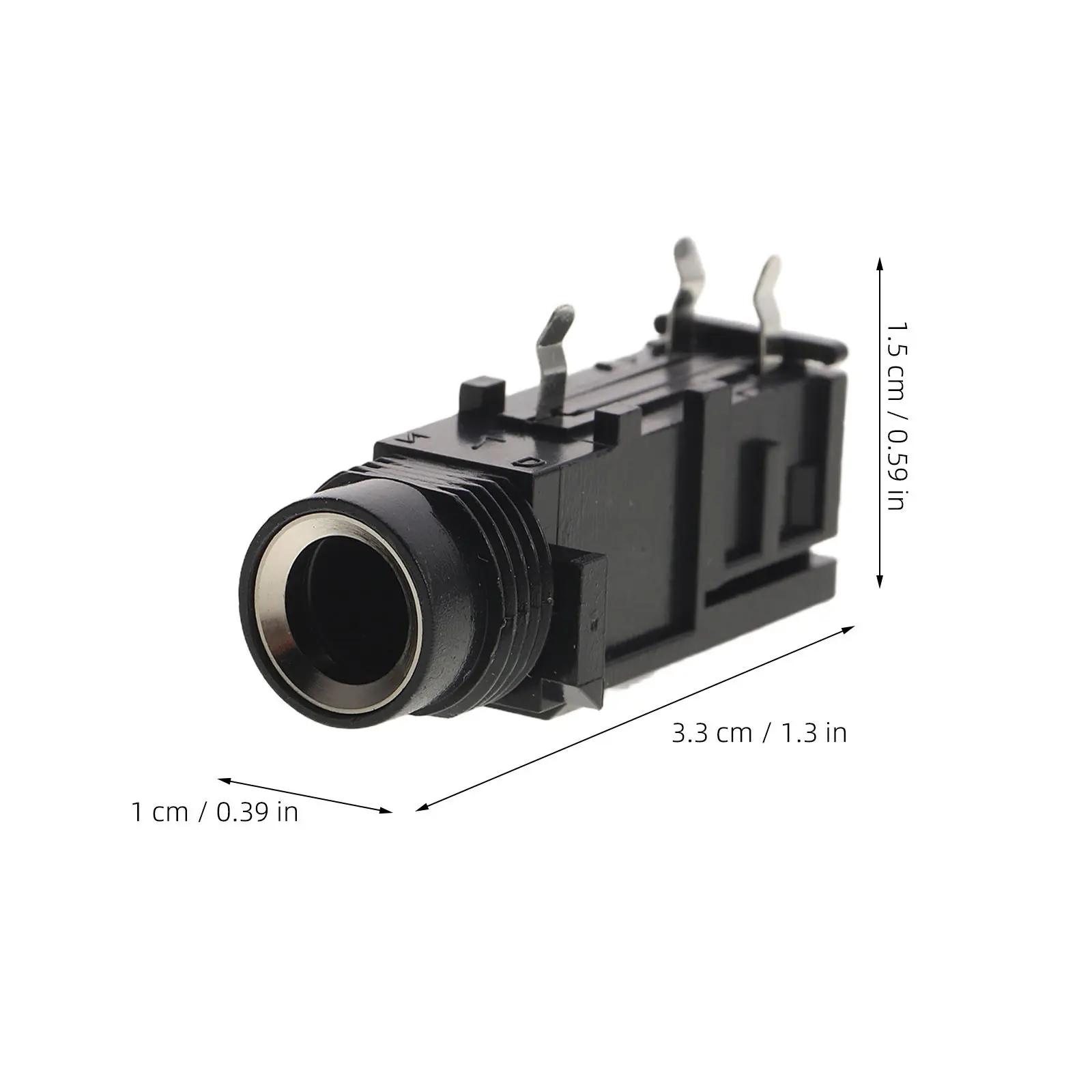 20Pcs 6.35mm Pcb Panel Mount Audio Jack Socket Female Stereo Headphone Audio Connector Replacement Part for Amplifier Mixer