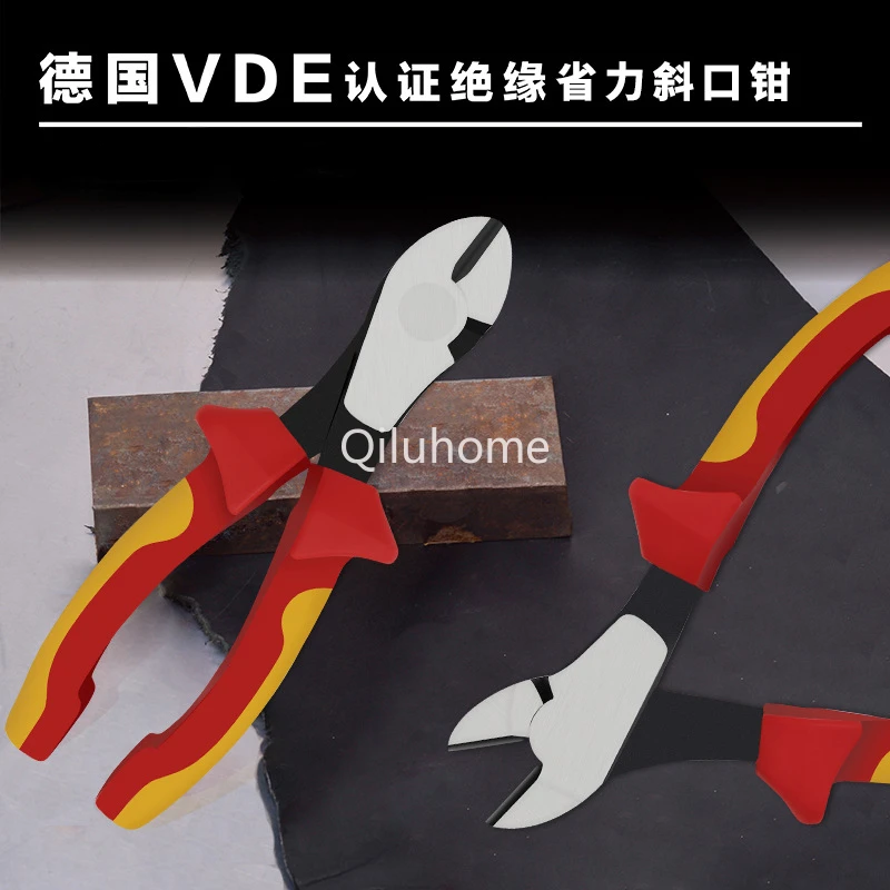 VDE High Pressure Resistance 1000V Insulation Diagonal Cutting Pliers Electrical Special Hardware Tools Big Head Pliers