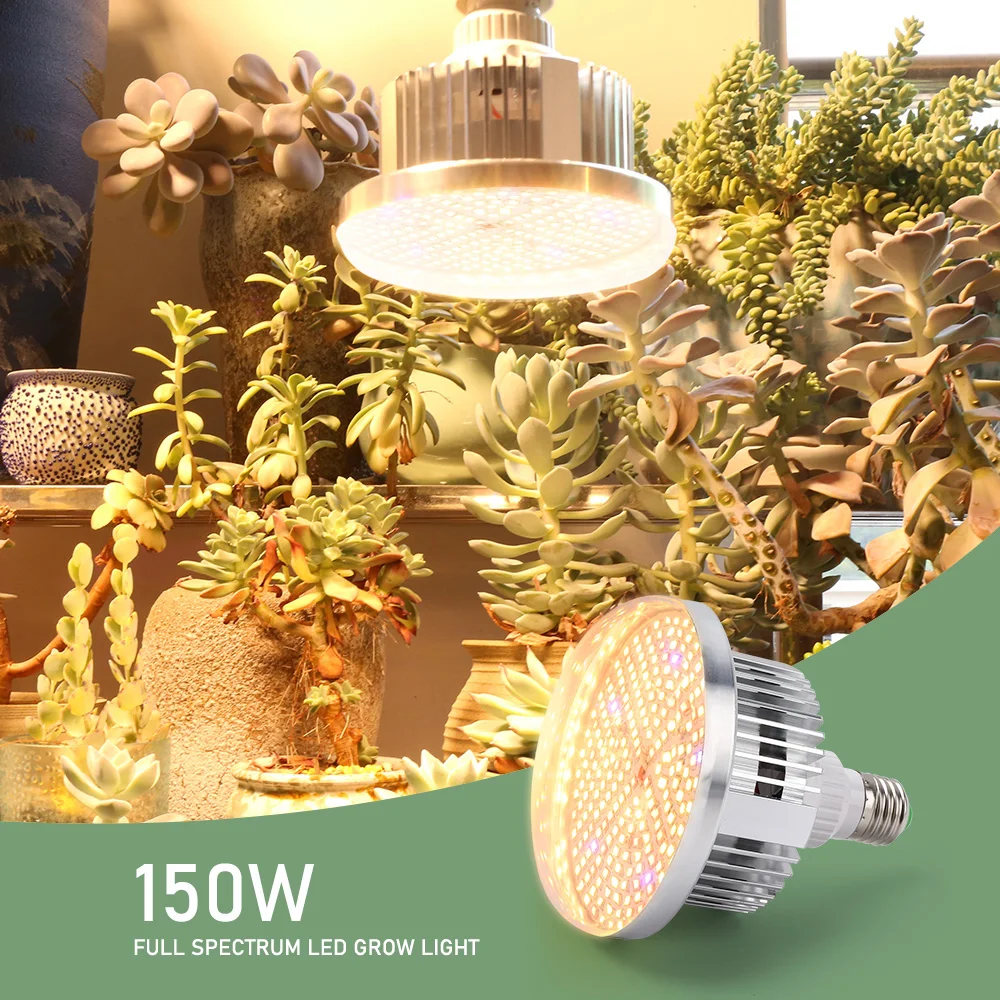 Full Spectrum 120W 150W 300W LED Grow Light E27 COB Phytolamp For Plants Warm White Lamp Growth Indoor Vegs Greenhouse