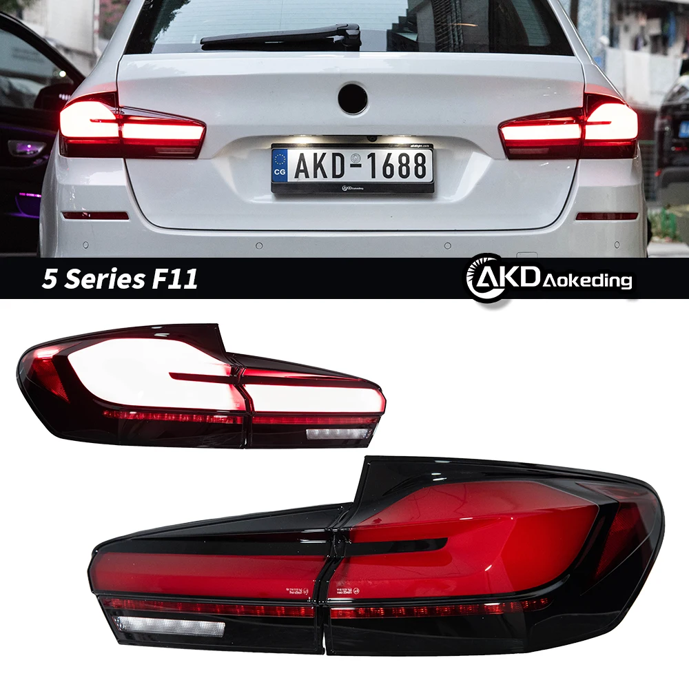 

Фонари для BMW 5 серии F11: светодиодные задние фонари 2011-2017, стоп-сигналы, габаритные огни, фонари заднего хода, автомобильные аксессуары