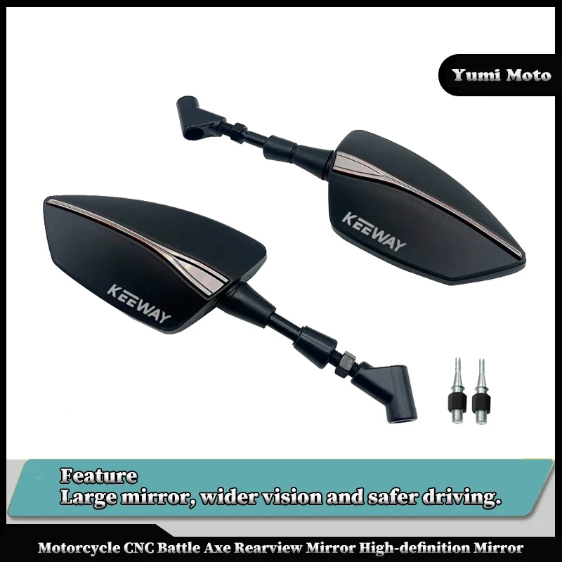 

Motorcycle Mirrors For Keeway Hurricane 50 Vieste 300 Zahara Cityblade K-Light RKV RKF 125 RKS 150 Rear Rearview