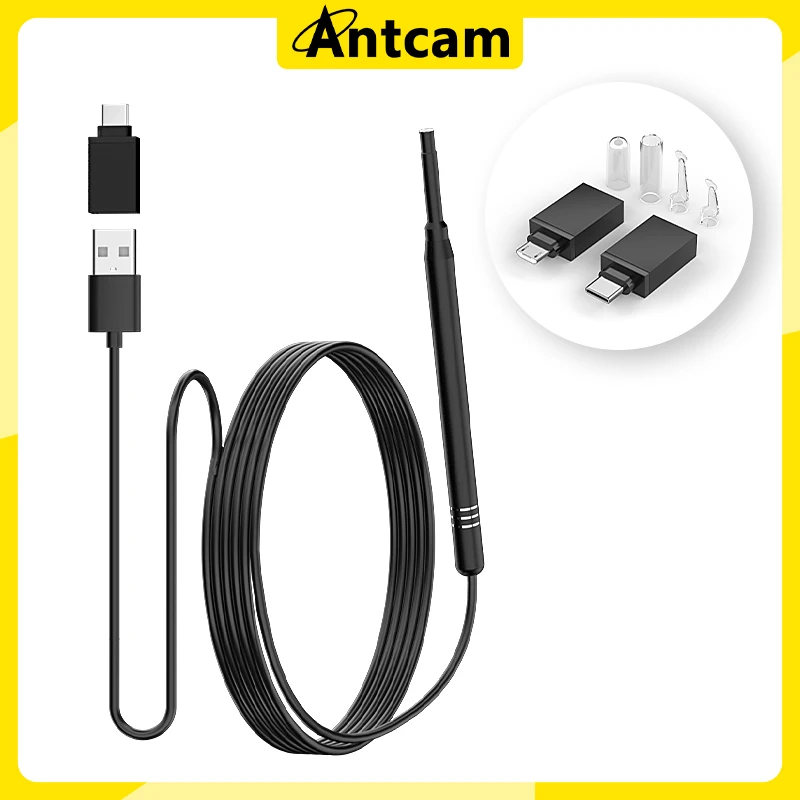 

3 in 1 Android Visual Otoscope 5.5mm for Type-C Waterproof Ear Picker USB Endoscope Camera for Ear Cleaning Health Check