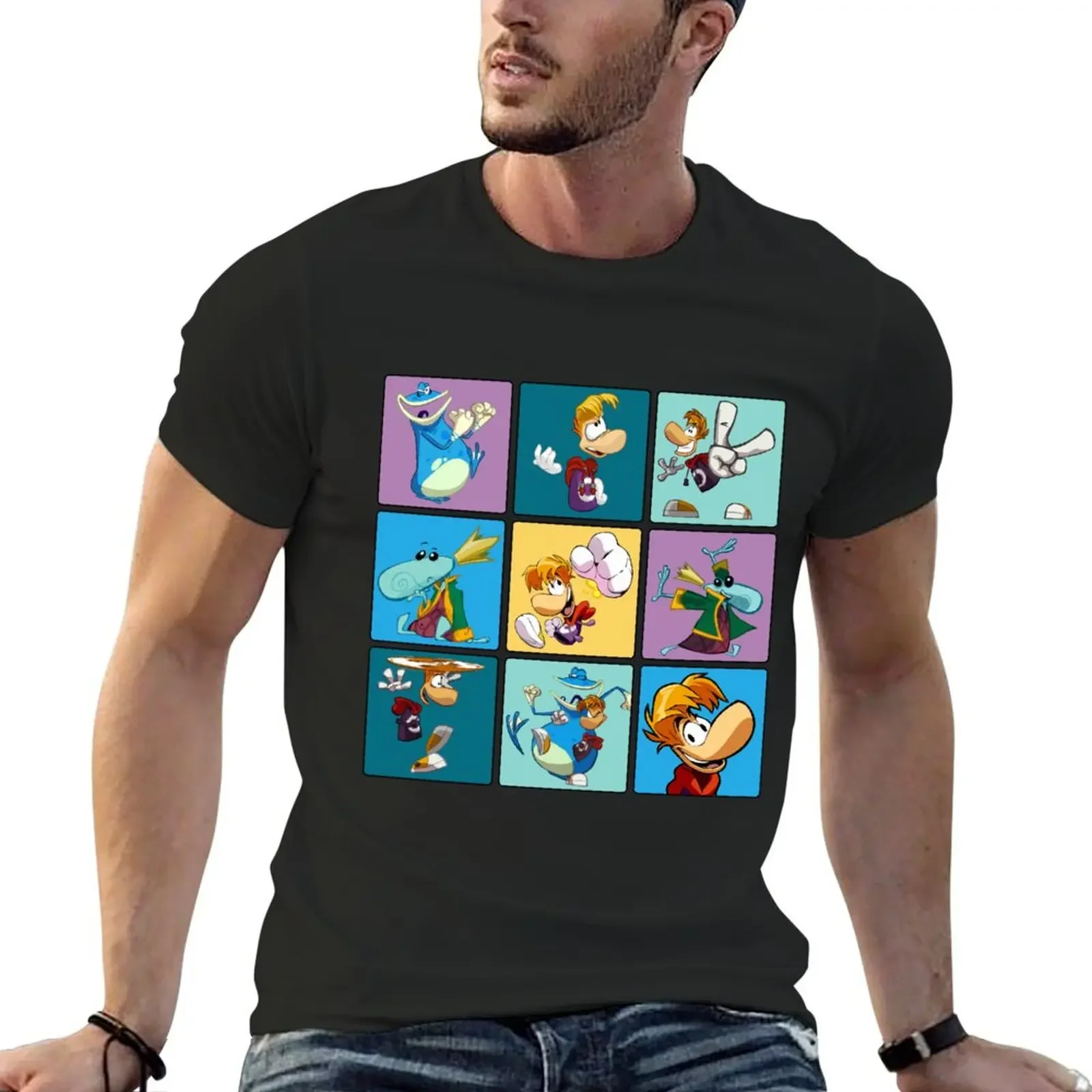 Rayman Squares T-Shirt graphic shirts essential t shirt shirts for men graphic tees