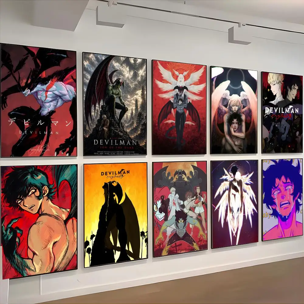 anime dark D-Devilman Crybaby Poster retro art restaurant bar decoration