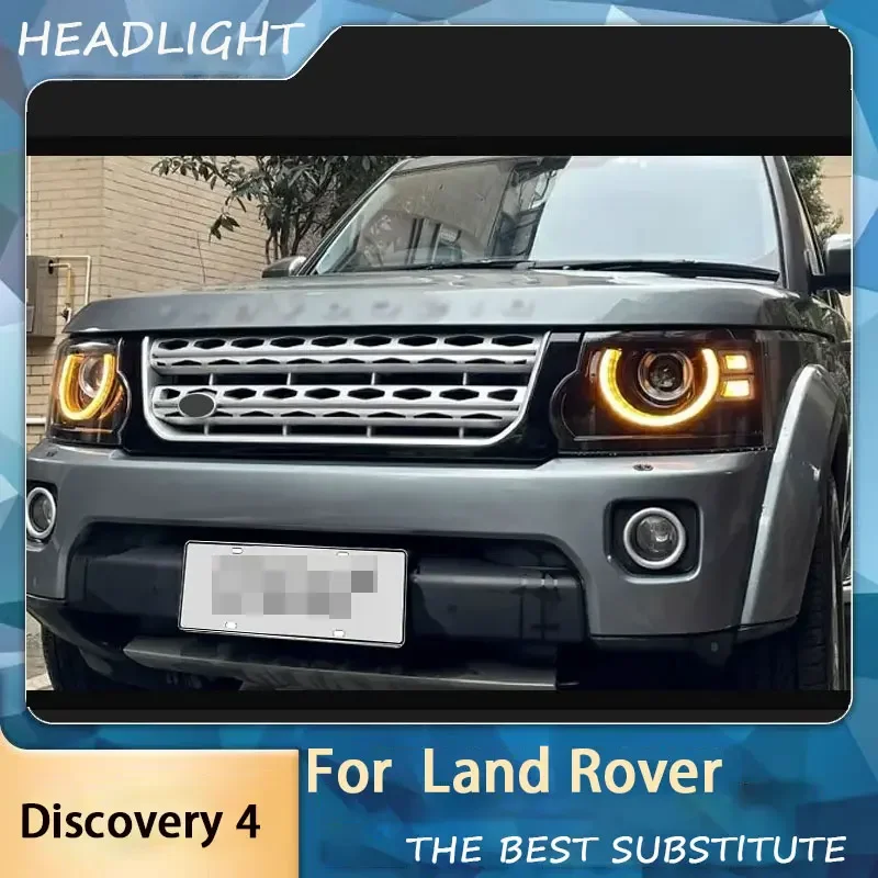 Car Accessories For Land Rover Discovery 4 Headlights 2010-2017 LED Headlight Upgrade DRL Projector Hi Low Beam Assembly