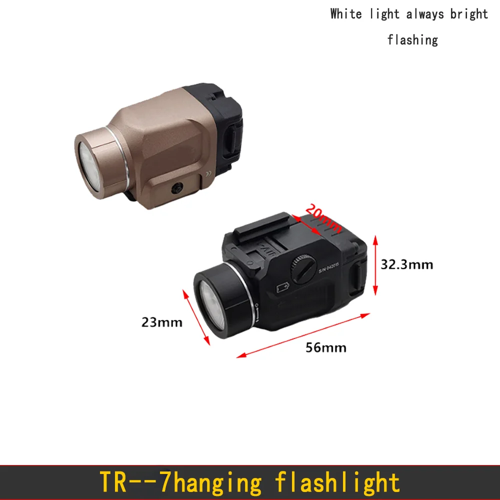 Imagem -02 - Lanterna Tática Streamer Tr7 Função de Flash Forte Led Montado na Parte Inferior Adequada para Trilho de 20 mm