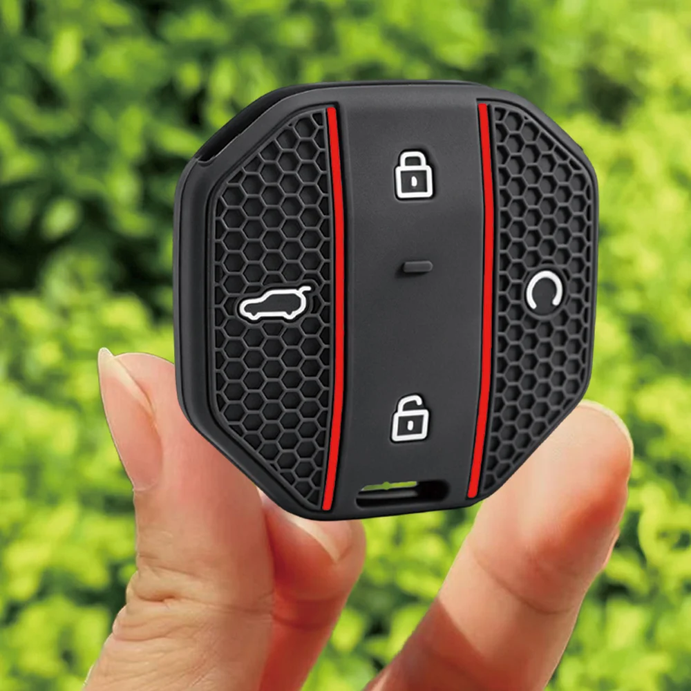 For Chery JETOUR Traveler T1 T2 Silicone Car Key Fob Cover Scratch Resistant Precise Fit Non Slip
