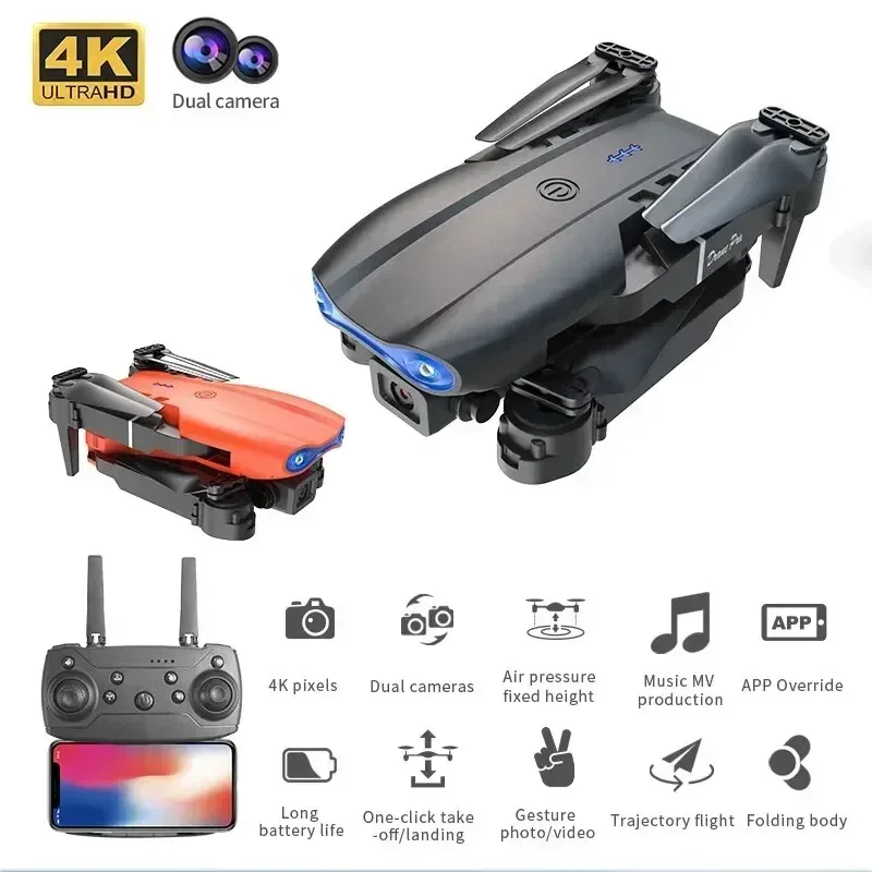 New E99Pro RC Drone 4K Professinal With 1080P Wide Angle HD Camera Foldable Helicopter WIFI FPV Height Hold Gift Toy