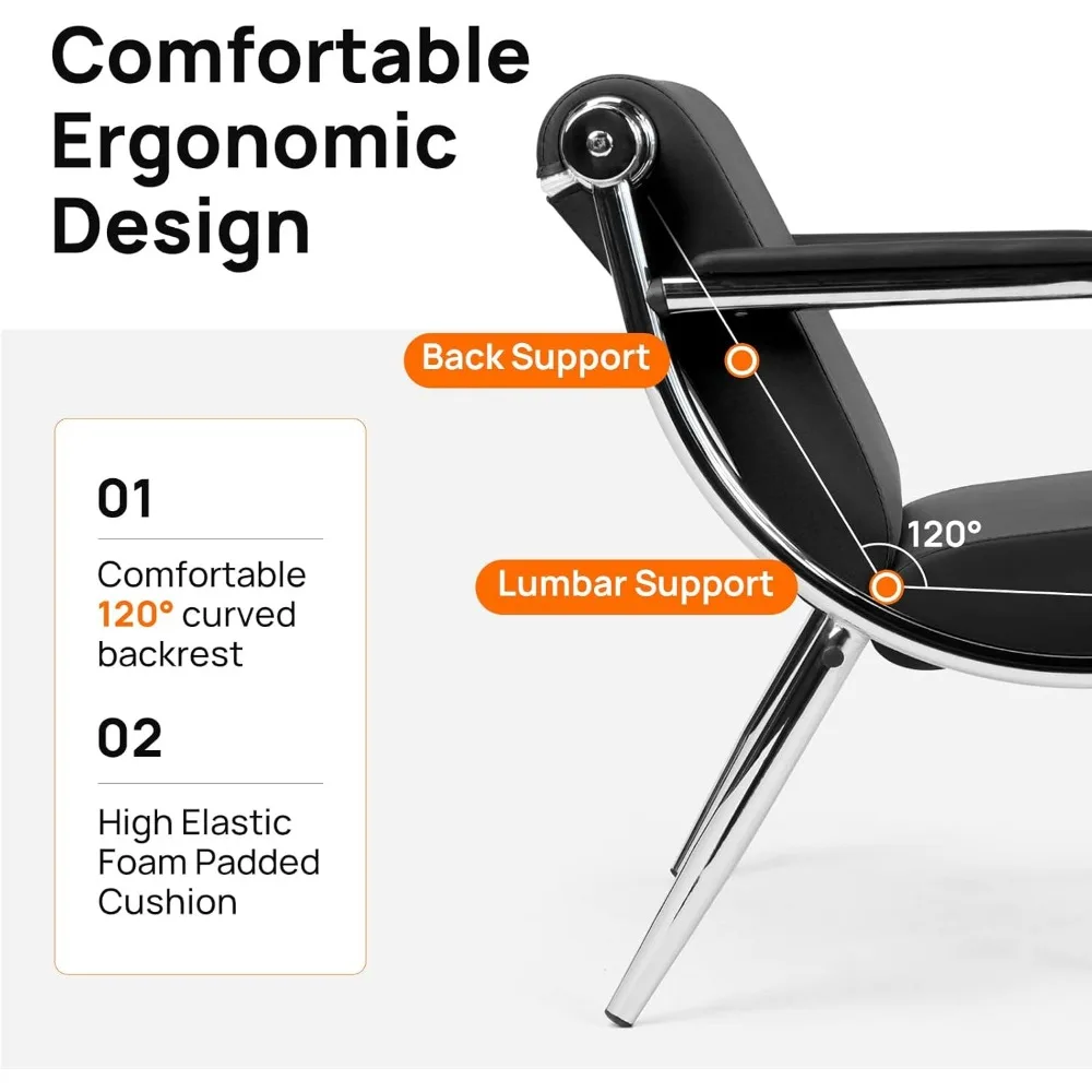 โซฟาหนังสำหรับพื้นที่ต้อนรับพร้อมที่วางแขน เหมาะสำหรับห้องรอสำนักงานและคลินิก