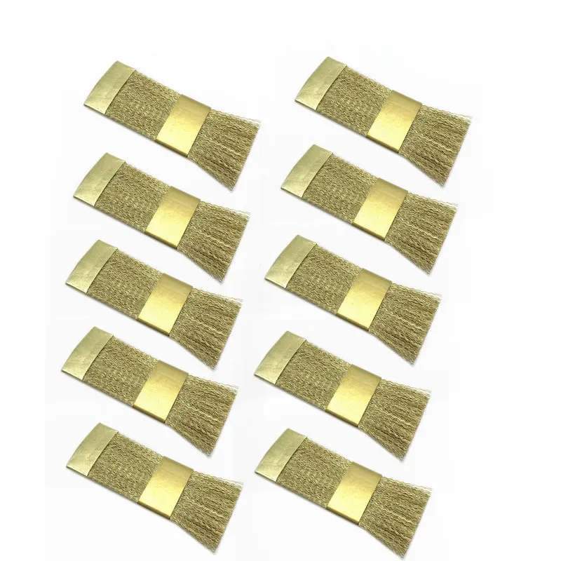 

10pcs/bag Dental Drill Bits Cleaning Brush Use Dentistry Burs Files For Stand Bur Nail Copper Wire Brushes Dental Equipment Tool