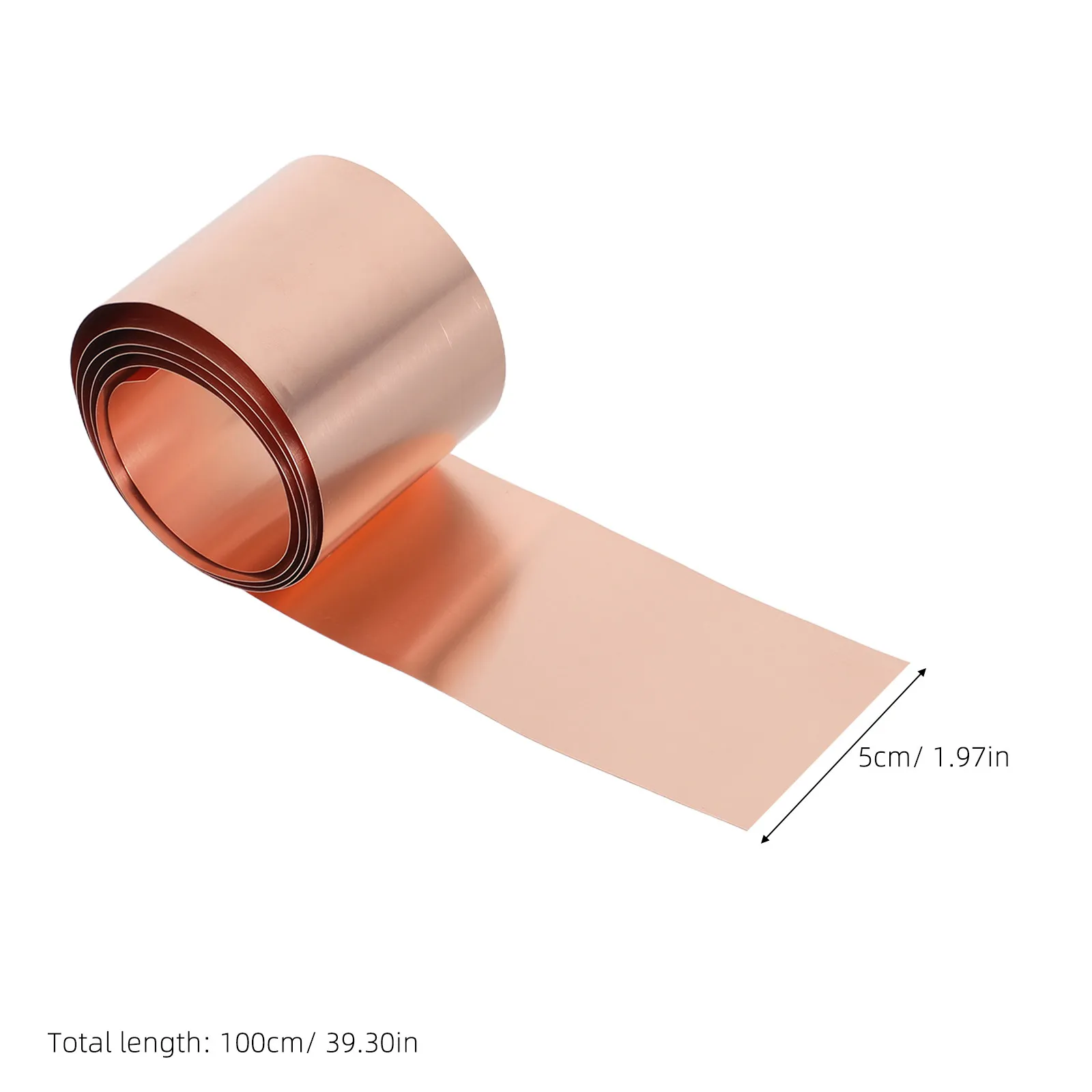 1 Roll Copper Foil Sheets 2 Width Pure Copper Sheet Roll for Electrical Repair DIY Projects Crafting Foil Sheets for Crafts