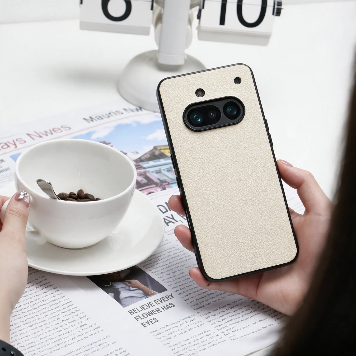 Чехол REDVAG для Nothing Phone (4a) (3a) из роскошной кожи, натуральная овчина, однотонный, для Nothing4a Nothing3a 4A.