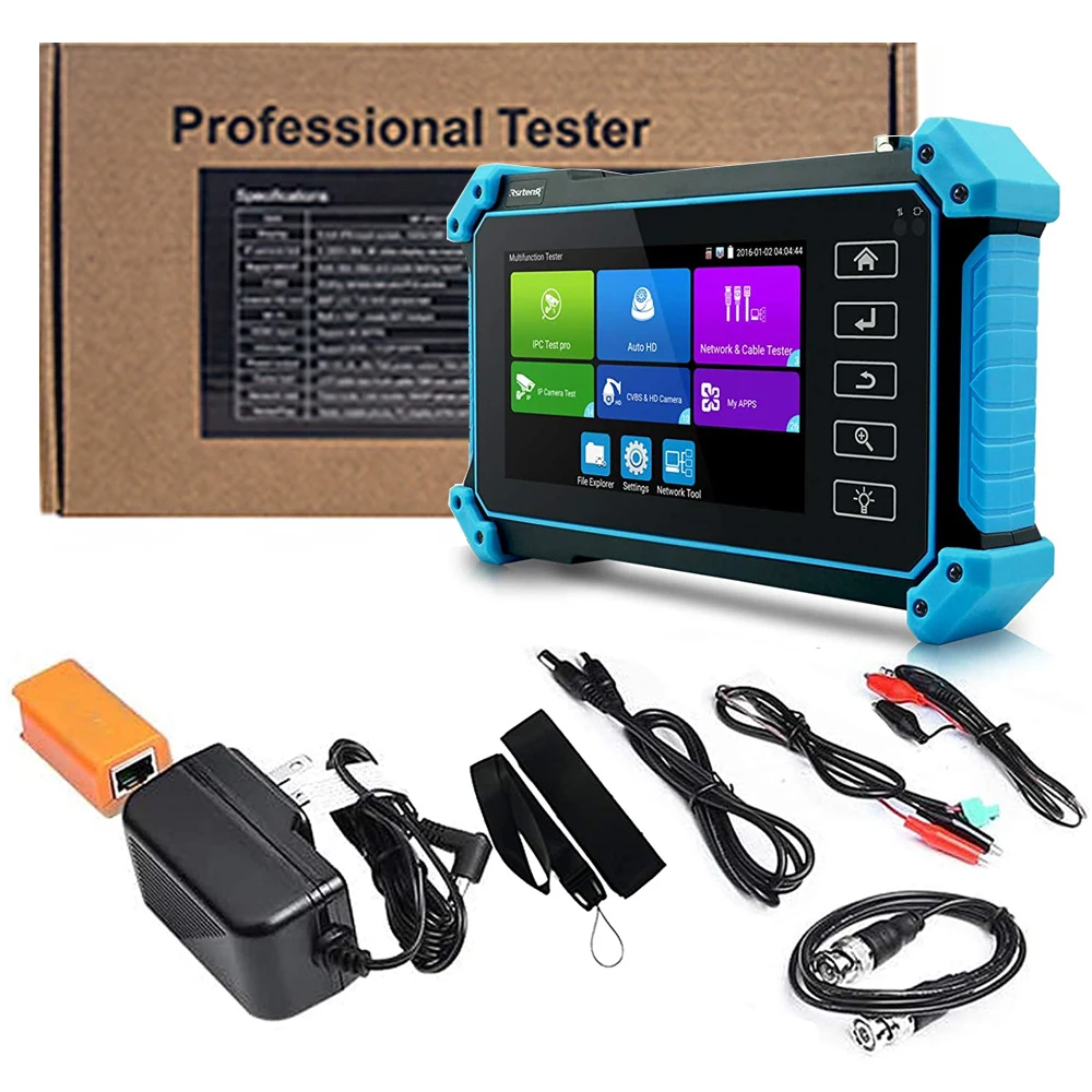 Noyafa 5.4inch CCTV IPC Tester 8MP AHD CVI TVI Camera Tester VGA HDMI Input IPC715 Camera Security Monitoring Network Cable Test