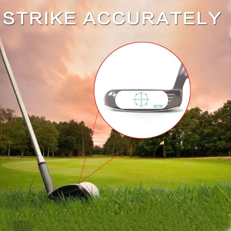 125pcs Swing Tape Golf Impact Tape Labels for Woods Irons Putters Golf Club Impact Sticker Golf Training for Practice