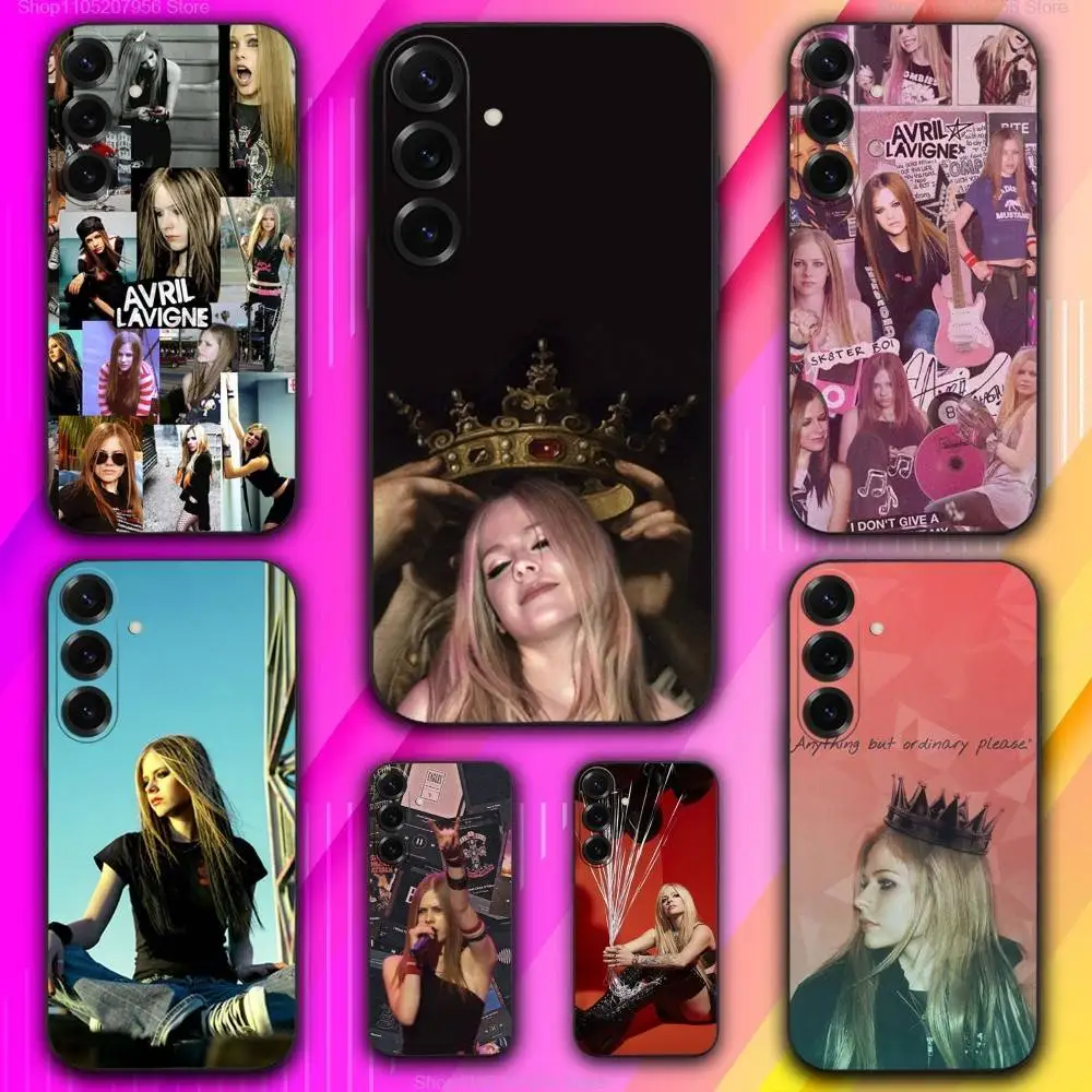 

A-Avril Singer Lavigne Phone Case For Samsung A 73,72,71,53,52,51,41,40,30,22,21,13,12,Note 20,10,9 Ultra Pro 5G Soft