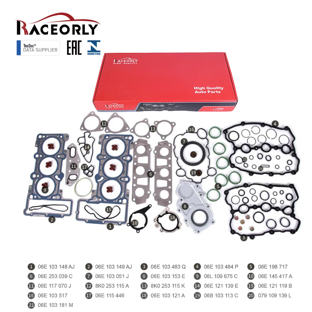 

RACEORLY Engine Rebuild Gasket Kit For Audi A7 2.5 FSI CLXB 2013-2014