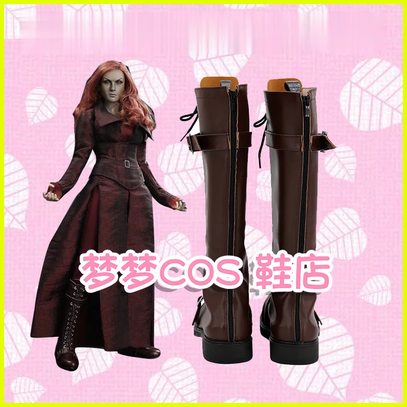 เอ็กซ์เม็น ฌอง เกรย์ วูแมน ฟีนิกซ์คอสเพลย์รองเท้ารองเท้าซูเปอร์ฮีโร่ฮาโลวีนคาร์นิวัลปาร์ตี้รองเท้า
