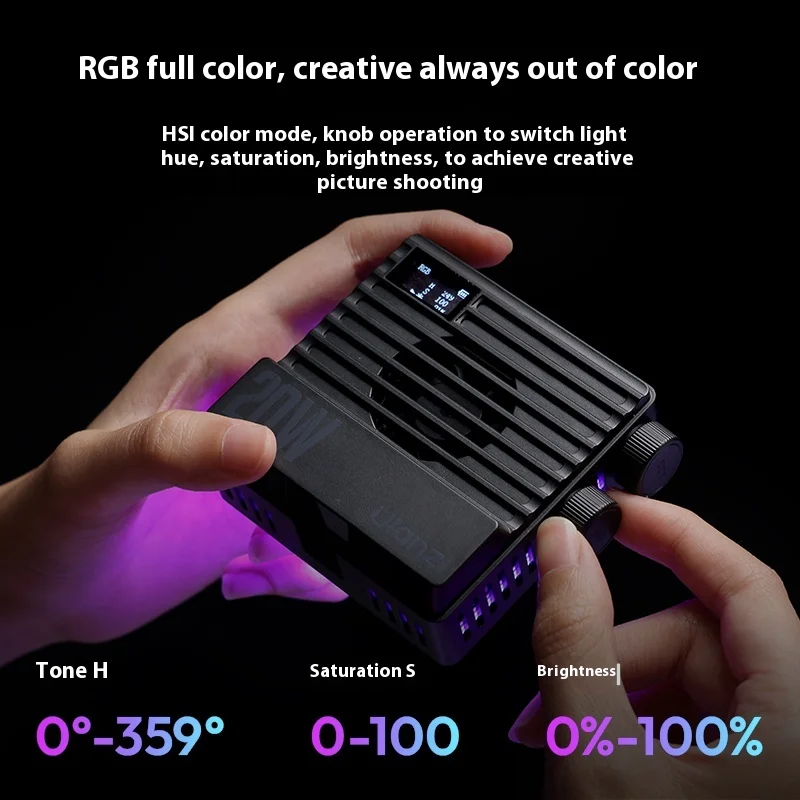 Ulanzi LE20 Portable Fill Light 20w RGB Pocket CRI 95+ 2500k-9000k Adjustable Customized Video Light For DSLR Camera Vlog