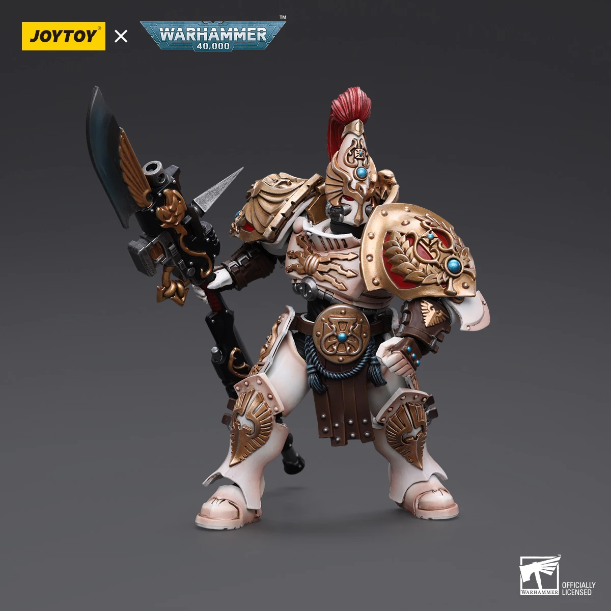 JOYTOY Warhammer 40k 1/18 Action Figure Adeptus Custodes Solar Watch Custodian Guard Model Doll Collect Desk Decor Toy Xmas Gift