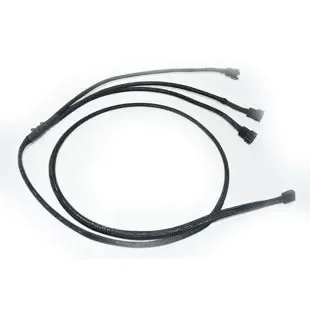 Fan Power Extension Cable Line 4 Pin PWM 1 to 3 Ways Y Splitter Style Cooling    for PC Chassis 120cm 22awg