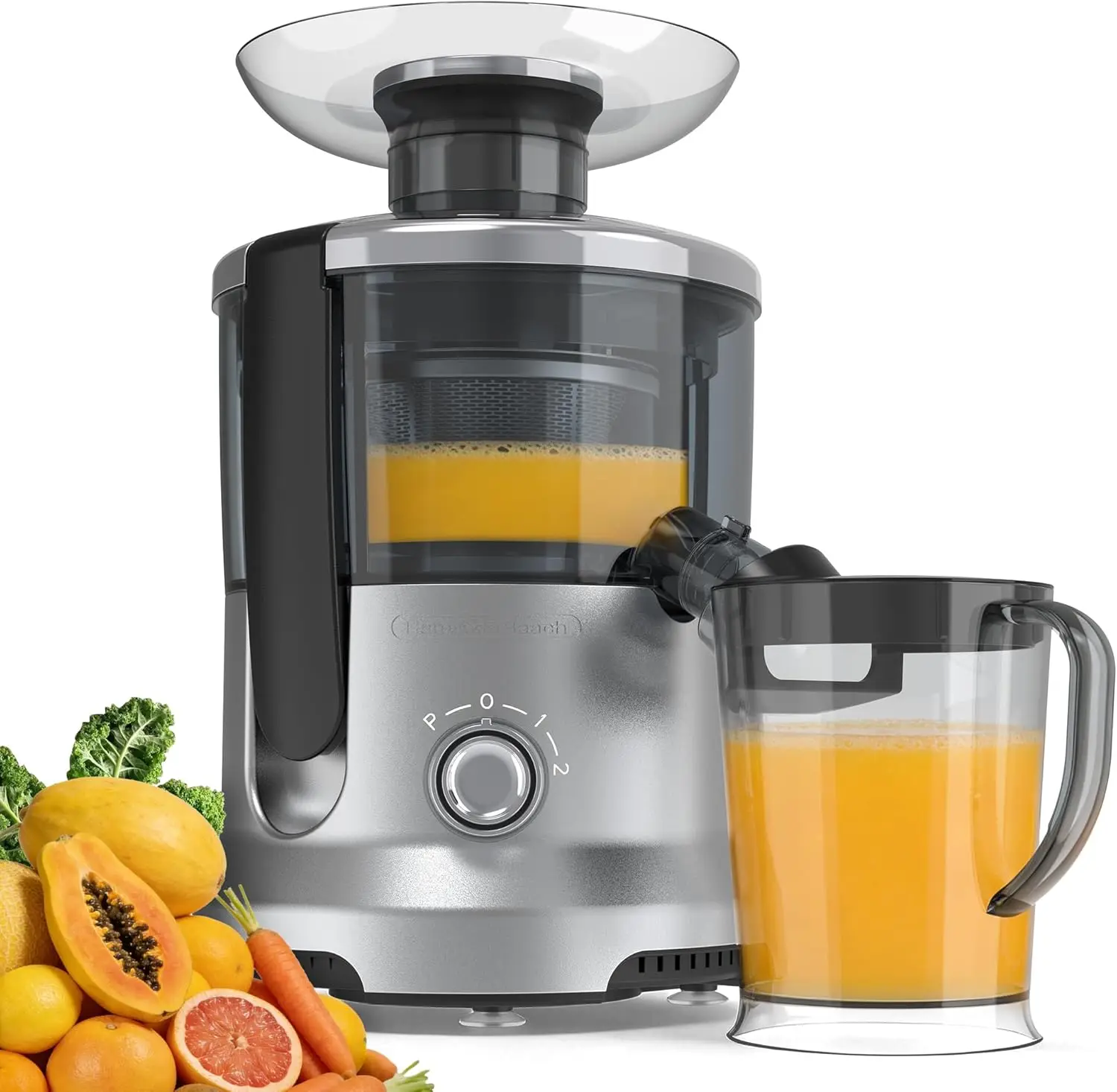 

Центробежные соковыжималки, соковыжималка мощностью 500 Вт с загрузочным отверстием 2 дюйма и поддоном, серебристая