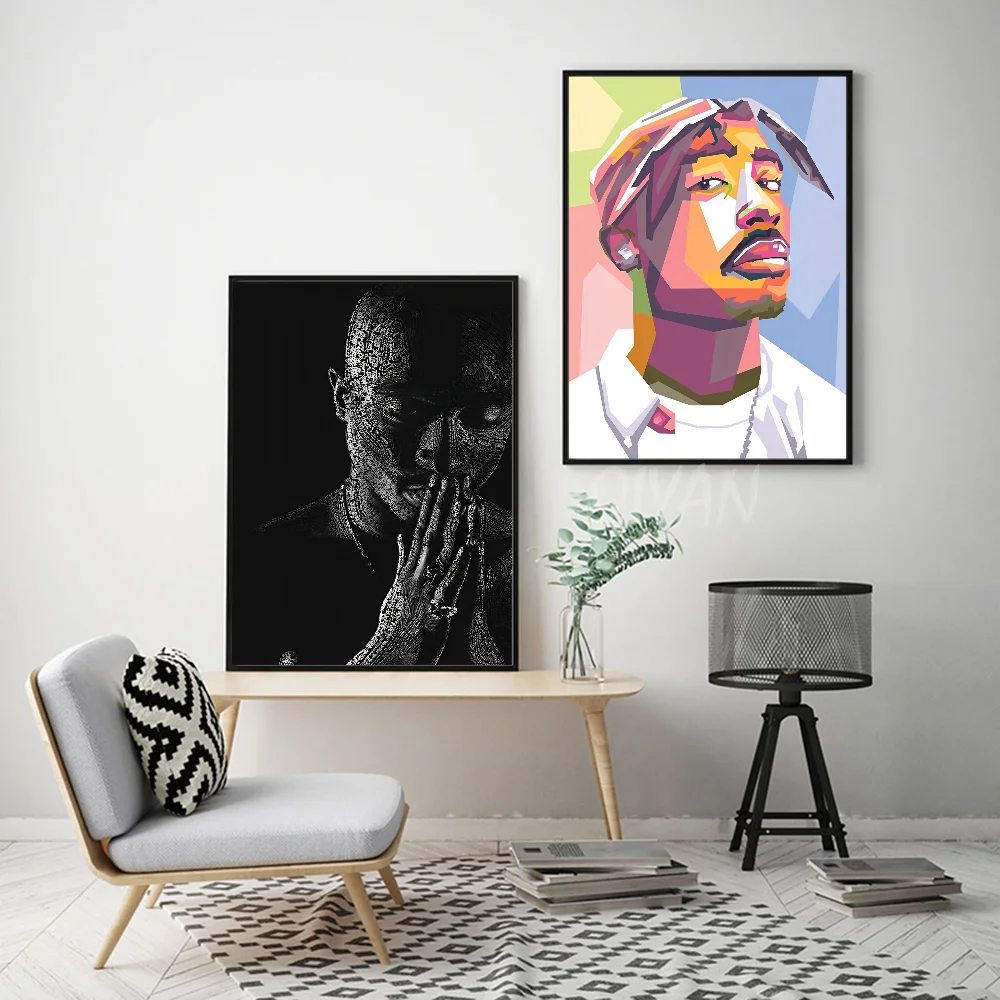 Tupac Amaru Shakur Poster Wall Art Home Decor Room Decor Digital Painting Living Room Restaurant Kitchen Art