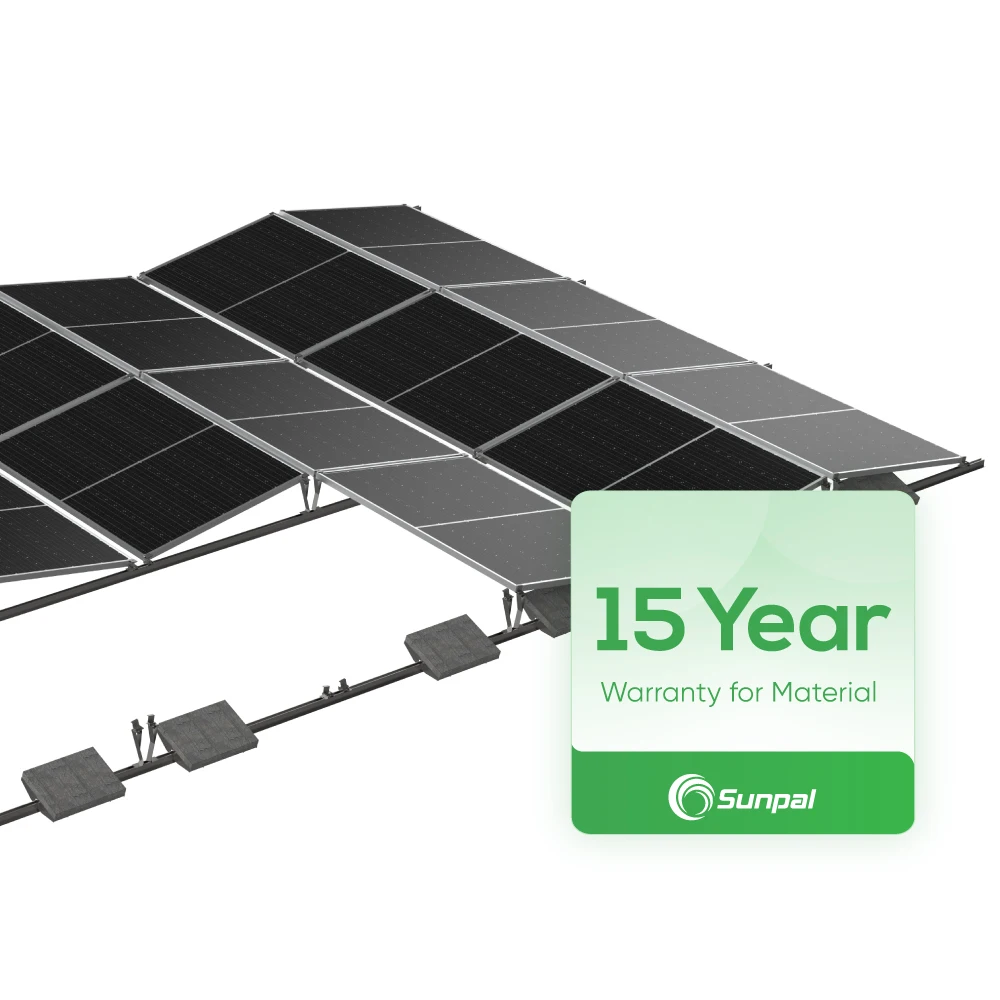 

Sunpal Easy Installation Ballast Solar Mount Full Black Panel Ballast Solar Mounting System for Flat Roof