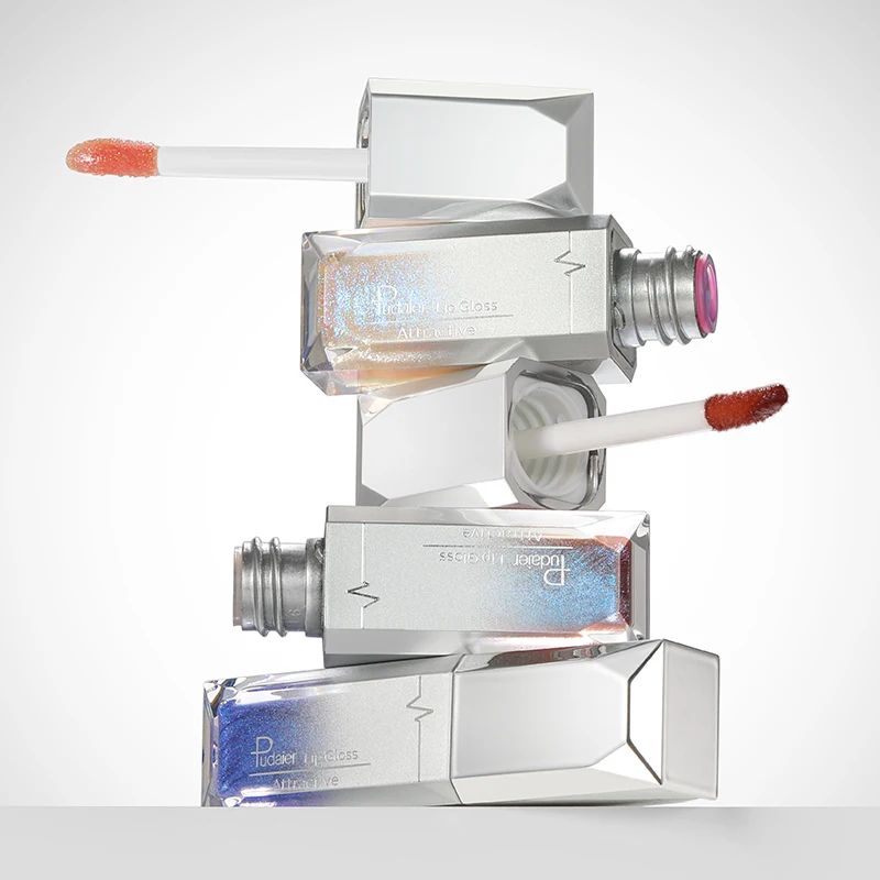 Brilho labial exuberante e brilhante que muda de cor – hidratante, perfeito para camadas sobre forros labiais para carnosos