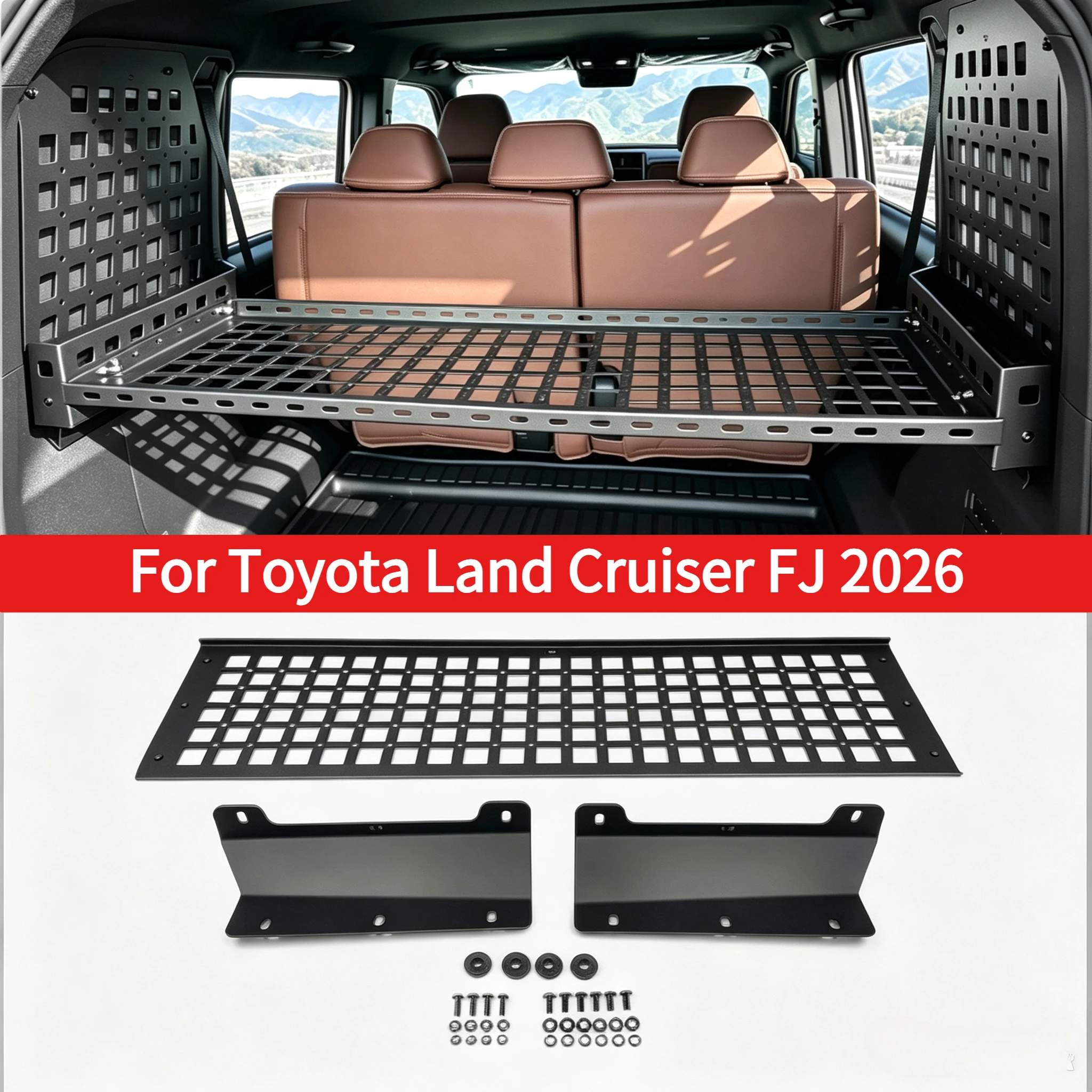 Trunk Storage Rack Modification Storage Trunk (Crossbar Left and Right Window Frame) For Toyota Land Cruiser FJ 2026 Accessories