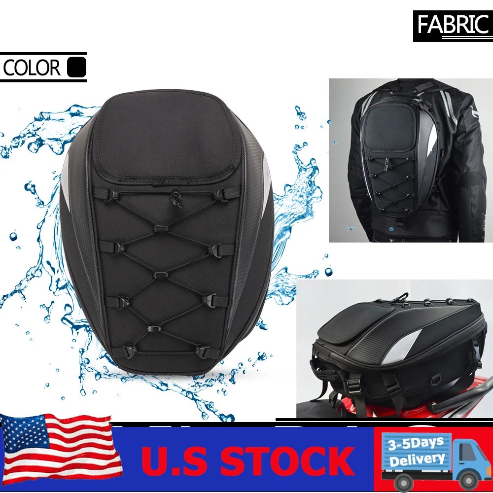 

Motorcycle Tail Bag Rear Seat Bag Waterproof High Capacity Rider Multifunction Backpack Tailbag For Yamaha BMW mt09 mt07 R1250GS