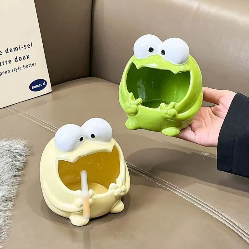 Watermelon Monster Ceramic Ashtray Funny Home Office Anti-fly Ash Ashtrays High Value Desktop Decoration Ornament