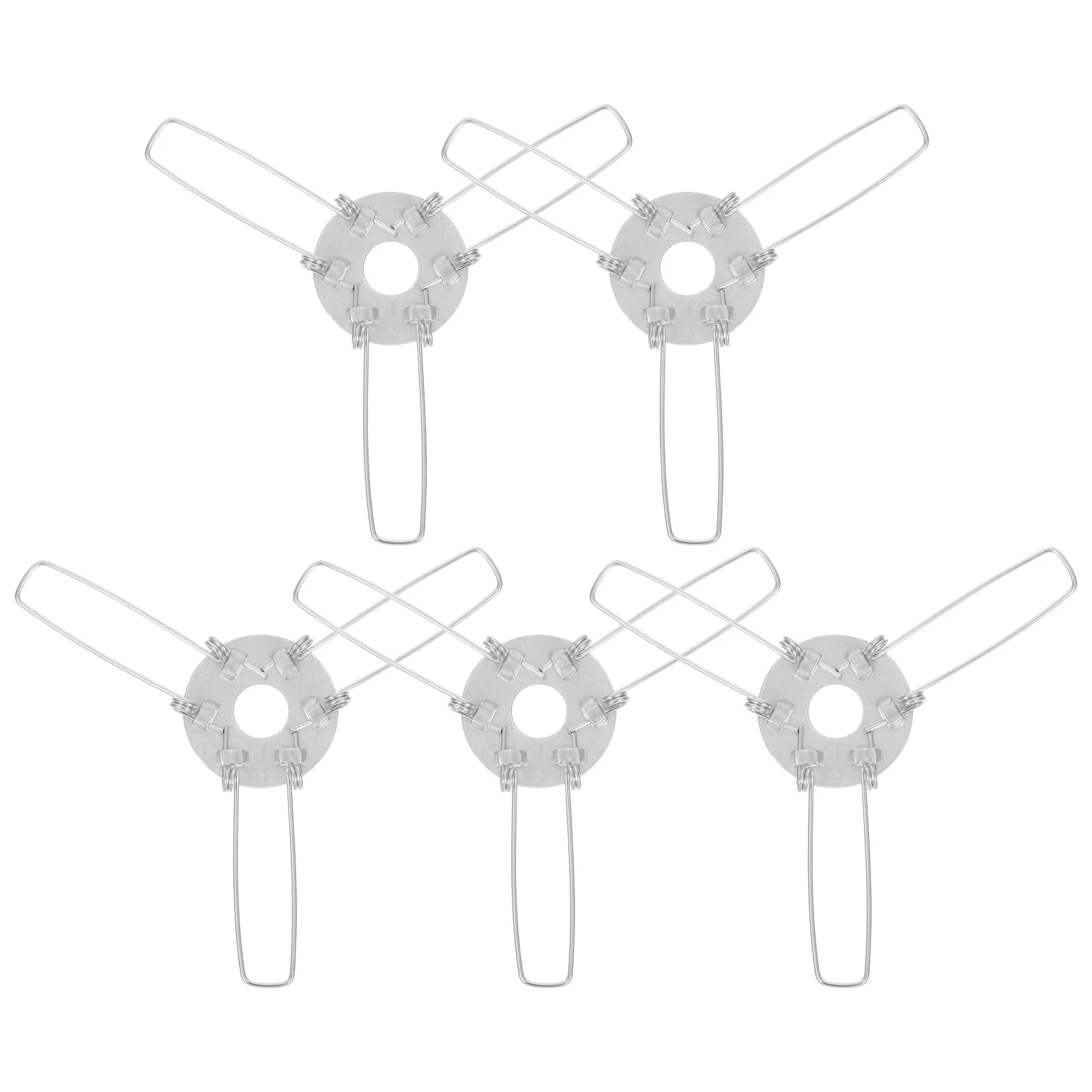 5 pçs cabeça da lâmpada primavera clipes adaptador de metal para pingente abajur de parede diy luminárias clipe na lâmpada de retenção mola recesso