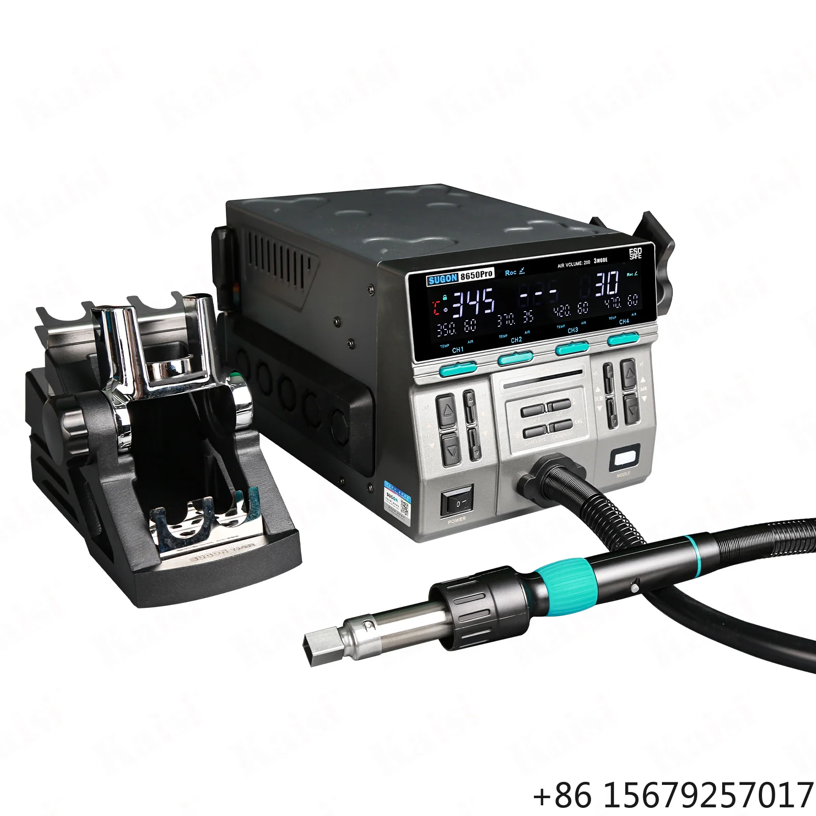 LONSLEY 8650 Pro Curved Digital Adjustable Electric Hot Air Soldering Station DIY SMD BGA Rework Desoldering Iron for Tool