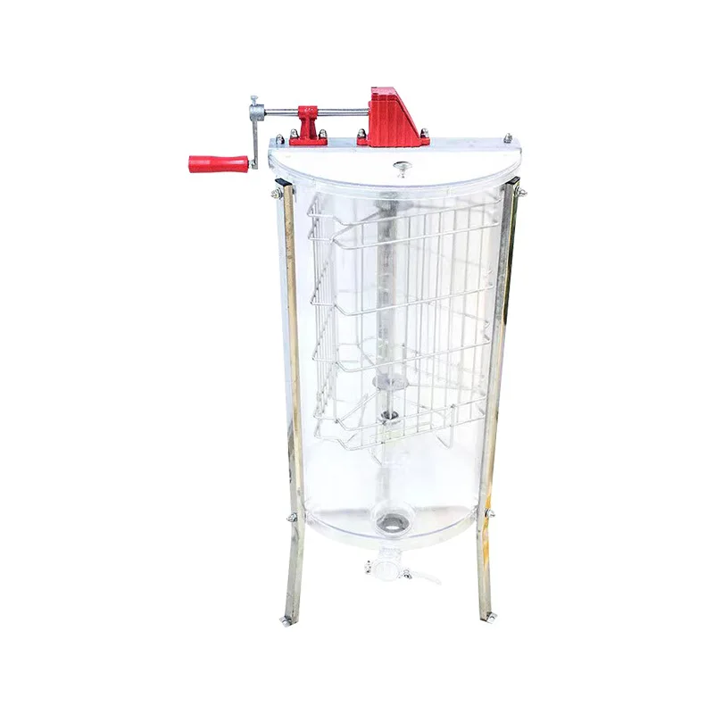 

Supply stainless steel two-frame transparent manual acrylic honey shaker honey separator honey shaker beekeeping tool