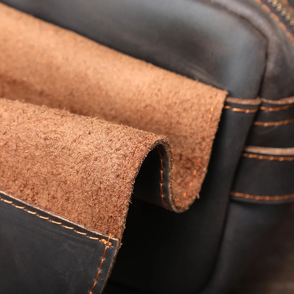 S.WORKER Vintage-Umhängetasche aus Vollnarbenleder für Herren | Umhängetasche aus Used-Leder – Detail 16