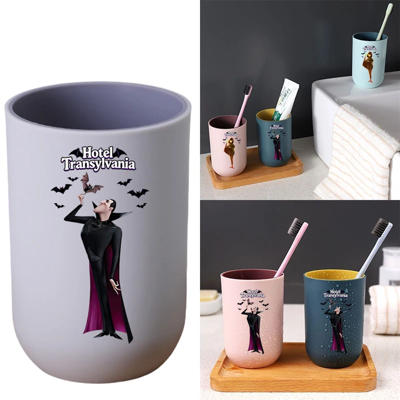 

Отель Трансильвация Дракула, детский дом, простая чашка для ополаскивания, аниме, пластиковая чашка для ванной комнаты, студенческое общежитие, туалетная чашка