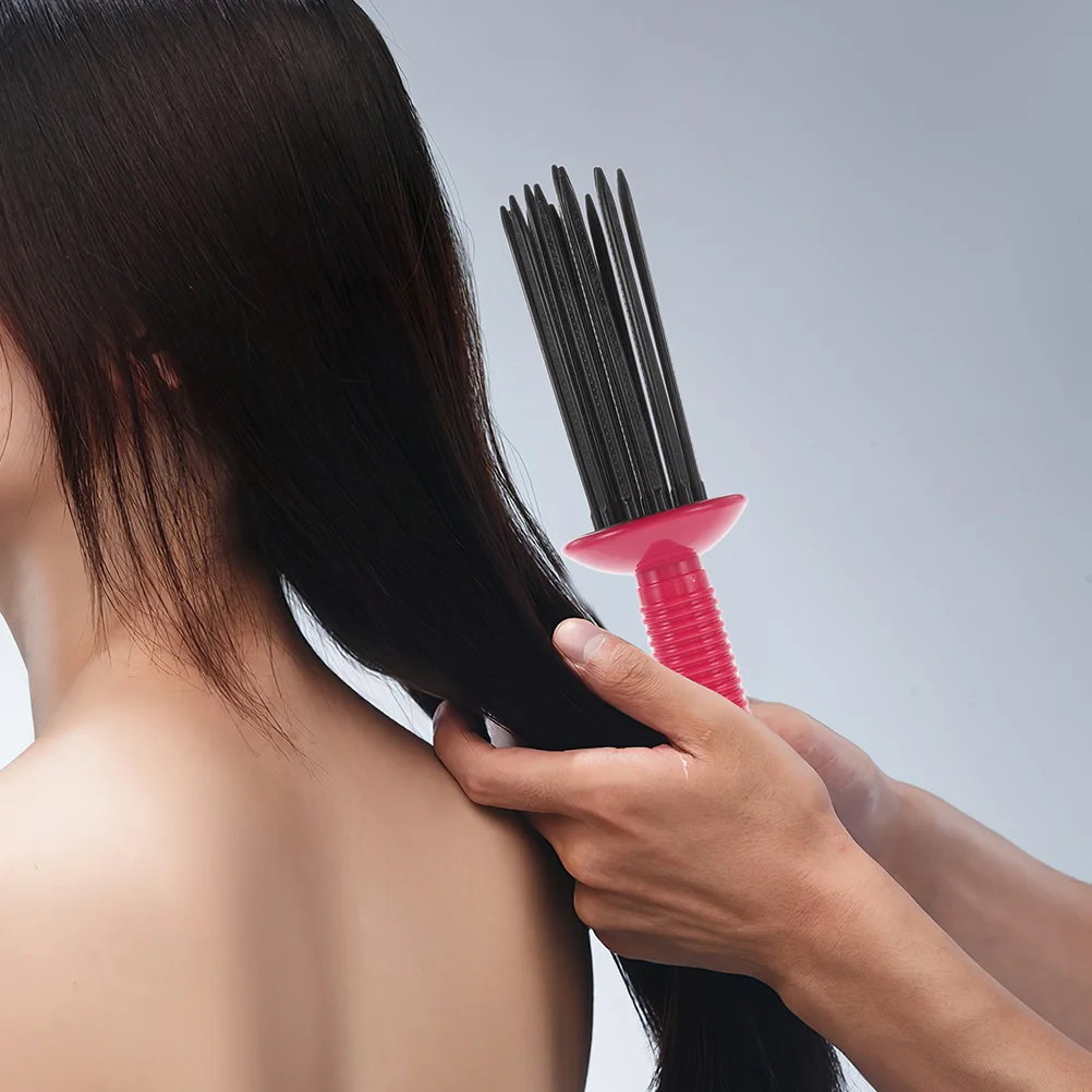 2 قطعة مشط الهواء للتجعيد الطبيعي تجعيد الشعر الكثيف أداة التصميم المحمولة مشط المضادة للانزلاق فرشاة عصا الشباك #6
