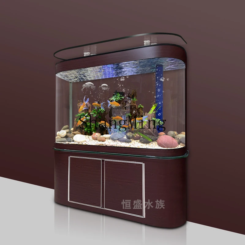 

CL landscaping aquarium goldfish tank household fish tank living room new small glass ecological large