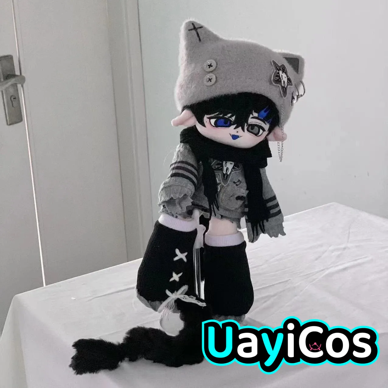 30cm Doll Clothes Hot Girl Punk Cool Fashion Sweater Hat Dress Skirt Suit Stuffed Plushies Plush Doll Accessories Anime Toy Kids