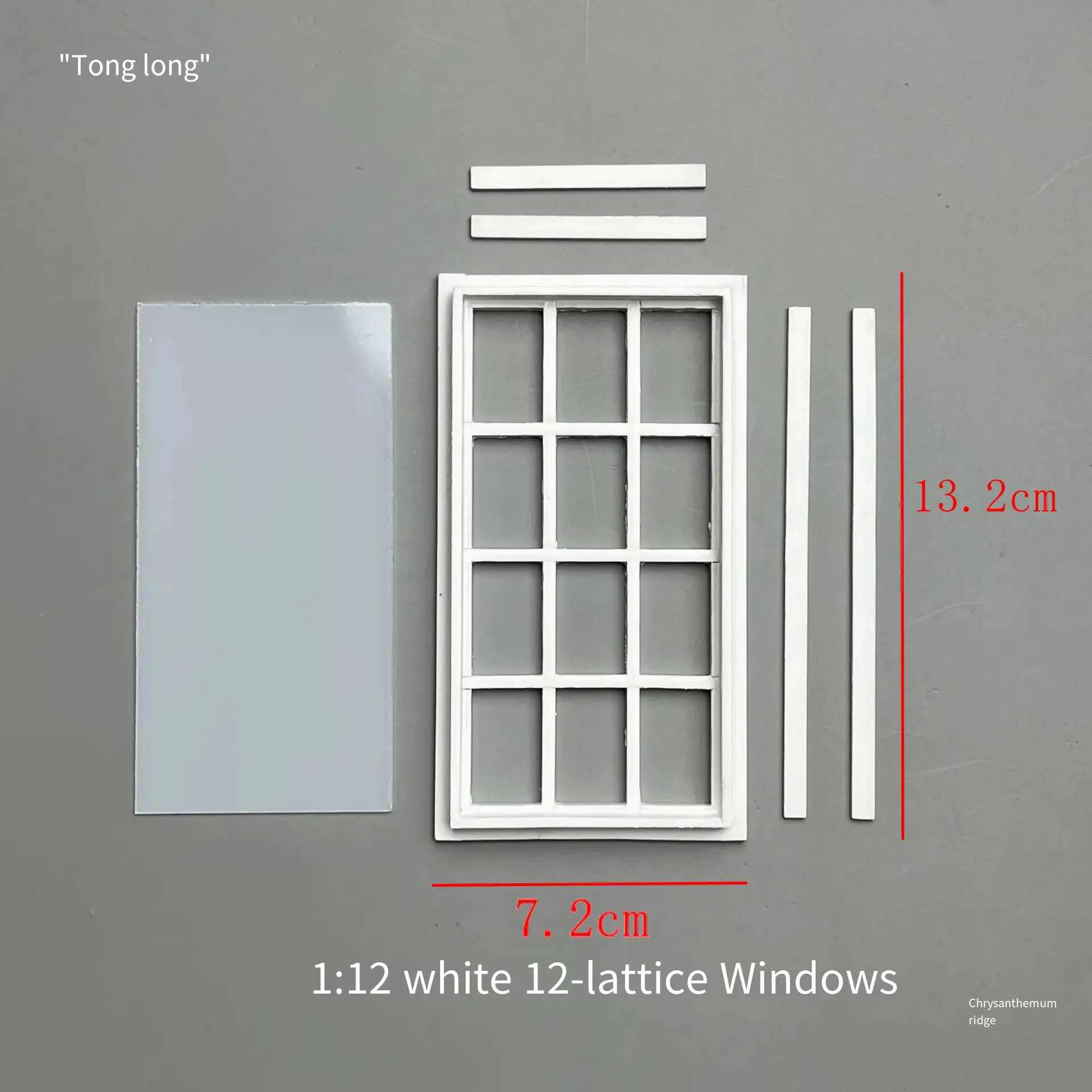 1:12 Scale Dollhouse Miniature Windows & Doors - Openable Mini Window Accessories, Micro Stairs for Doll House Decor