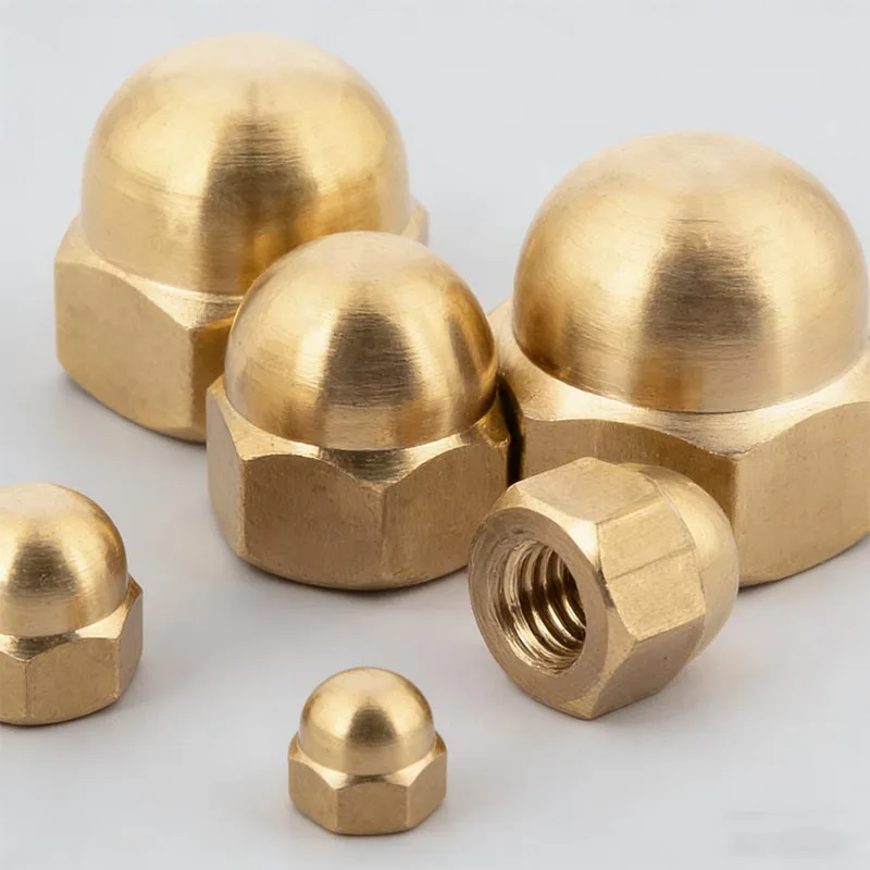 Capuchon hexagonal décoratif en laiton, couvercle de tête breton, DIN1587, M3 figuré, M5, M6, DIN1587, 5 pièces, 10 pièces, 20 pièces, 50 pièces