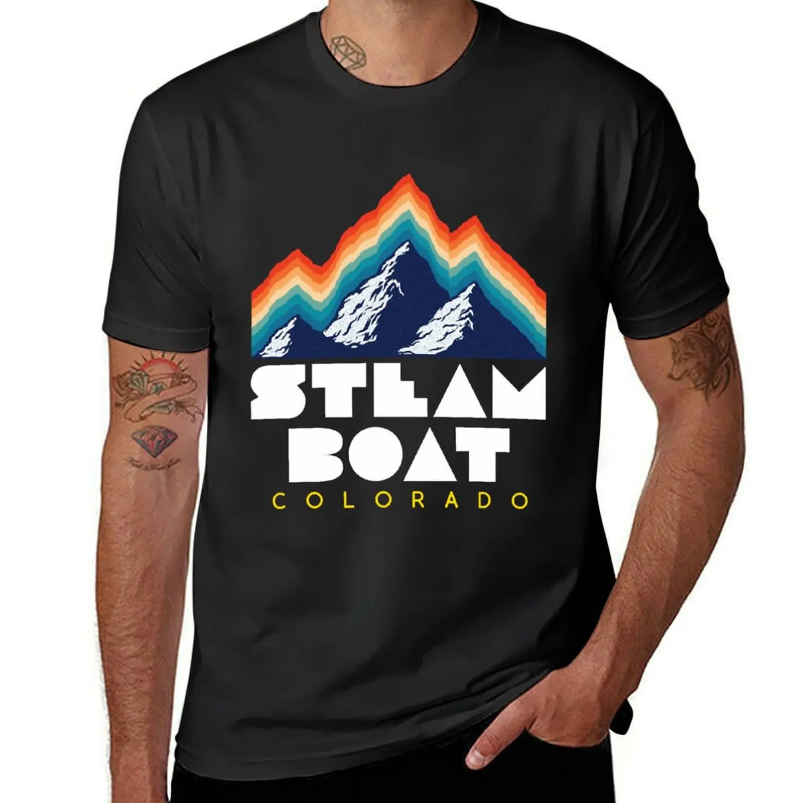 Steamboat, Coloradousa Ski Resort 1980S Retro T-Shirt sweat customizeds animal prinfor boys mens clothing