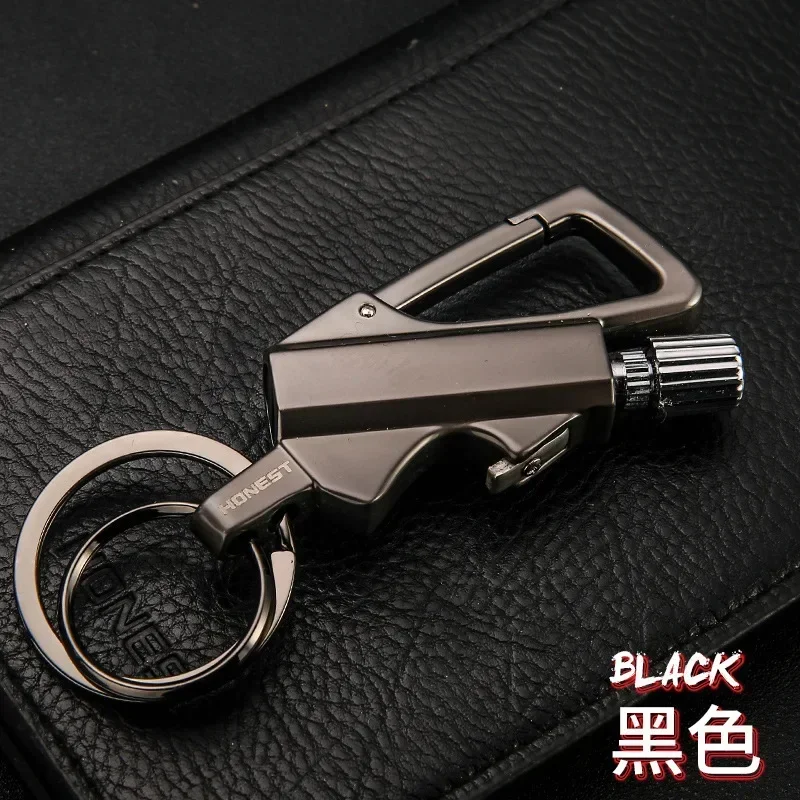 Metal Keychain Wilderness Survival Lighter 10,000 Uses Kerosene Lighter Men\'s Gift Fun Gadget