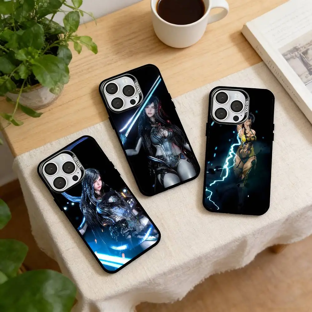 Game Stellar Blade  Phone Case For iPhone 17,16,15,14,13,12,11 Plus,Pro Max,XS,Colorful Silver Phone case Funda Cover