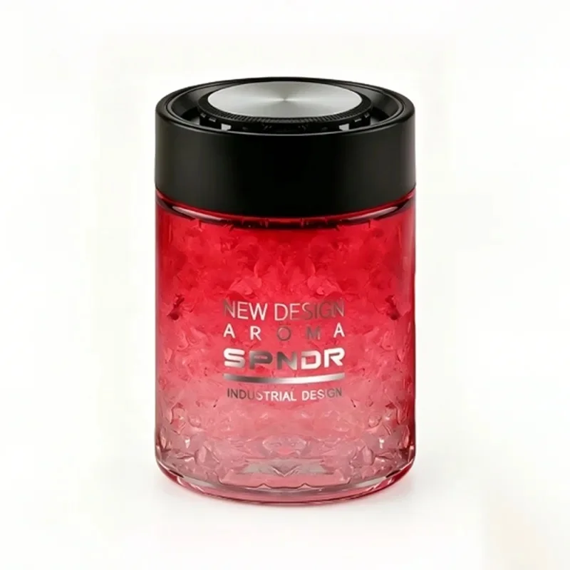 Crystal Granules Glass Electronic Car Air Freshener USB Charging Odor Eliminator Solid Gel Perfume Long-Lasting Fragrance Balm